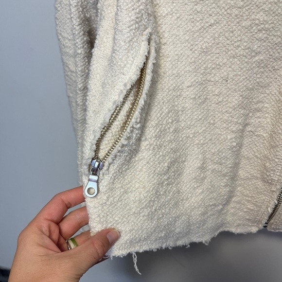 Rebecca Taylor Nuby Knit Cotton Blend Fitted Jacket size 4 - Picture 5 of 13